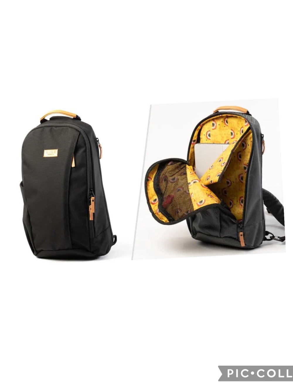GULU Made Changemaker Sling Pack Black Water Resistant 13” Laptop Bag